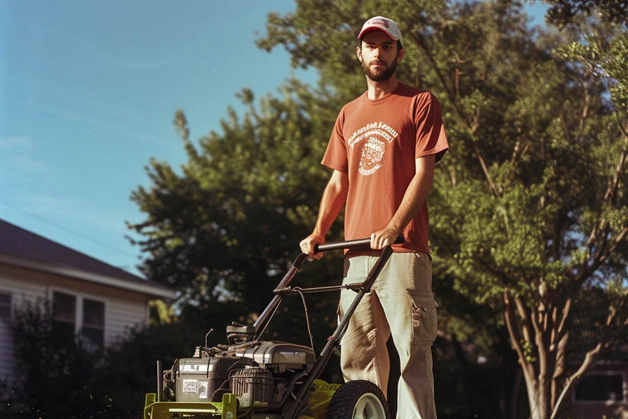 compact push mower